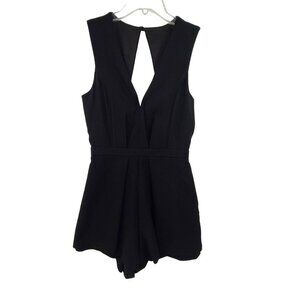 Bebe Women's Sleeveless Casual Romper Black Size 6